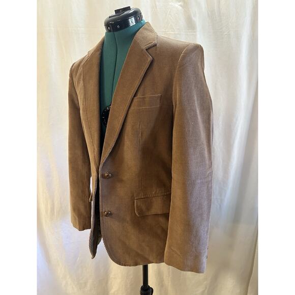 Vintage La Bonne Vie Corduroy Blazer Jacket – Tan, Made in Japan, Size 8 - Picture 4 of 6